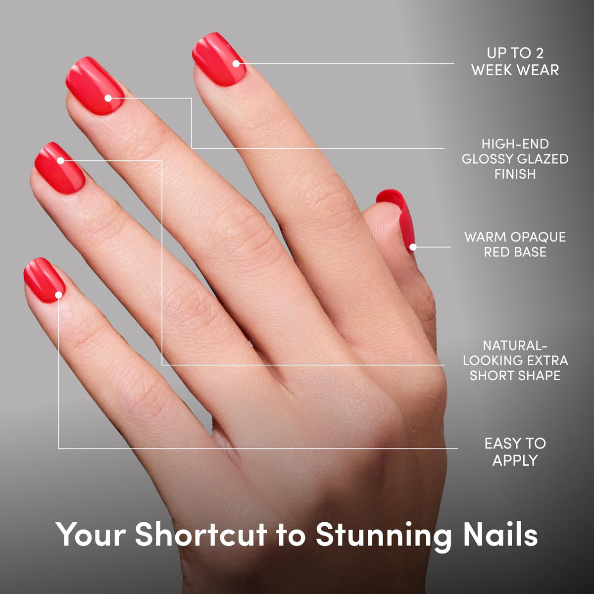 Glamnetic Press On Nails with included nail glue and file