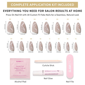 Glamnetic Press On Nails with strong-hold nail glue