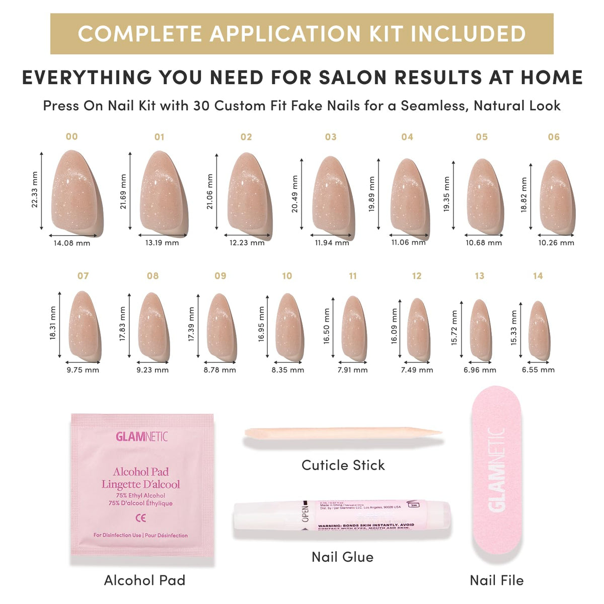 Glamnetic Press On Nails with UV-protective coating