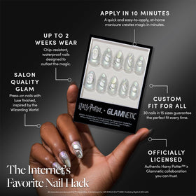 Glamnetic Unicorn Blood Press On Nails application kit with glue and tools