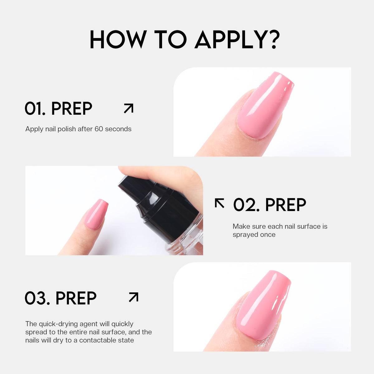 Glamonade Fast Dry Solution with nail polish