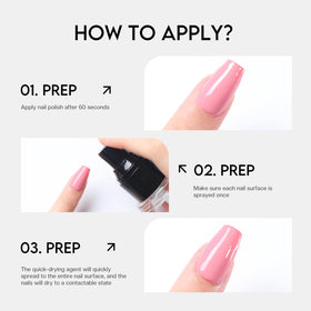 Glamonade Fast Dry Solution with nail polish