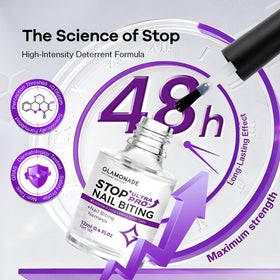 Glamonade Stop Nail Biting Polish 59g bottle with cap