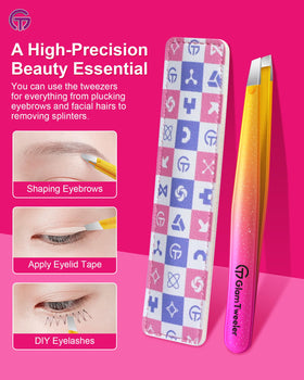 GlamTweeler Eyebrow Tweezer in travel case