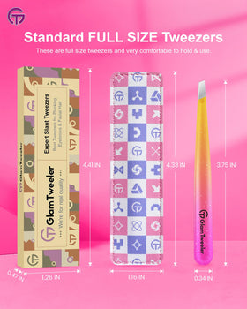 GlamTweeler Eyebrow Tweezer packaging display