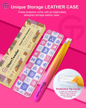 GlamTweeler Eyebrow Tweezer with accessories