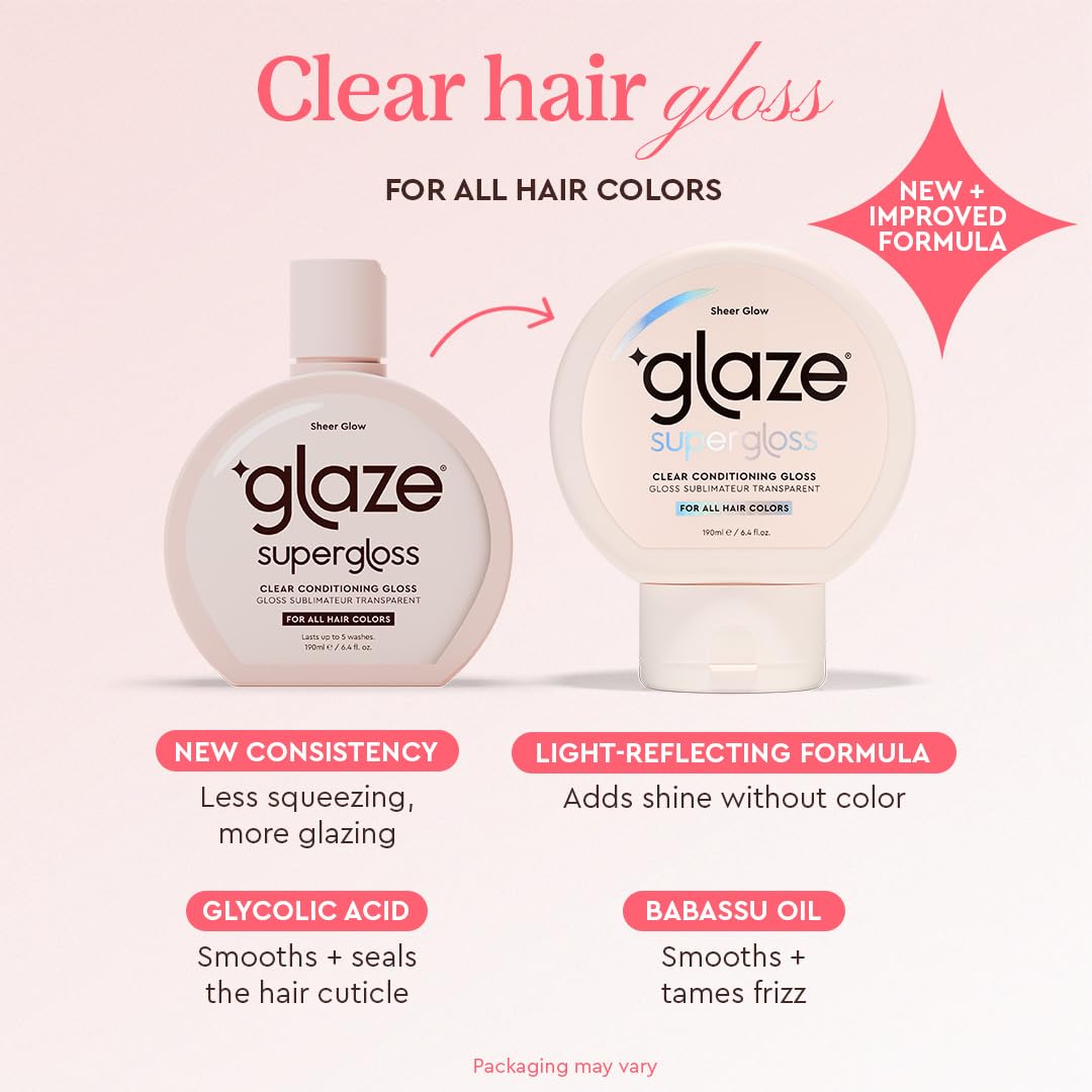 glaze Supergloss bottle with clear conditioning gloss