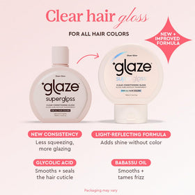 glaze Supergloss bottle with clear conditioning gloss