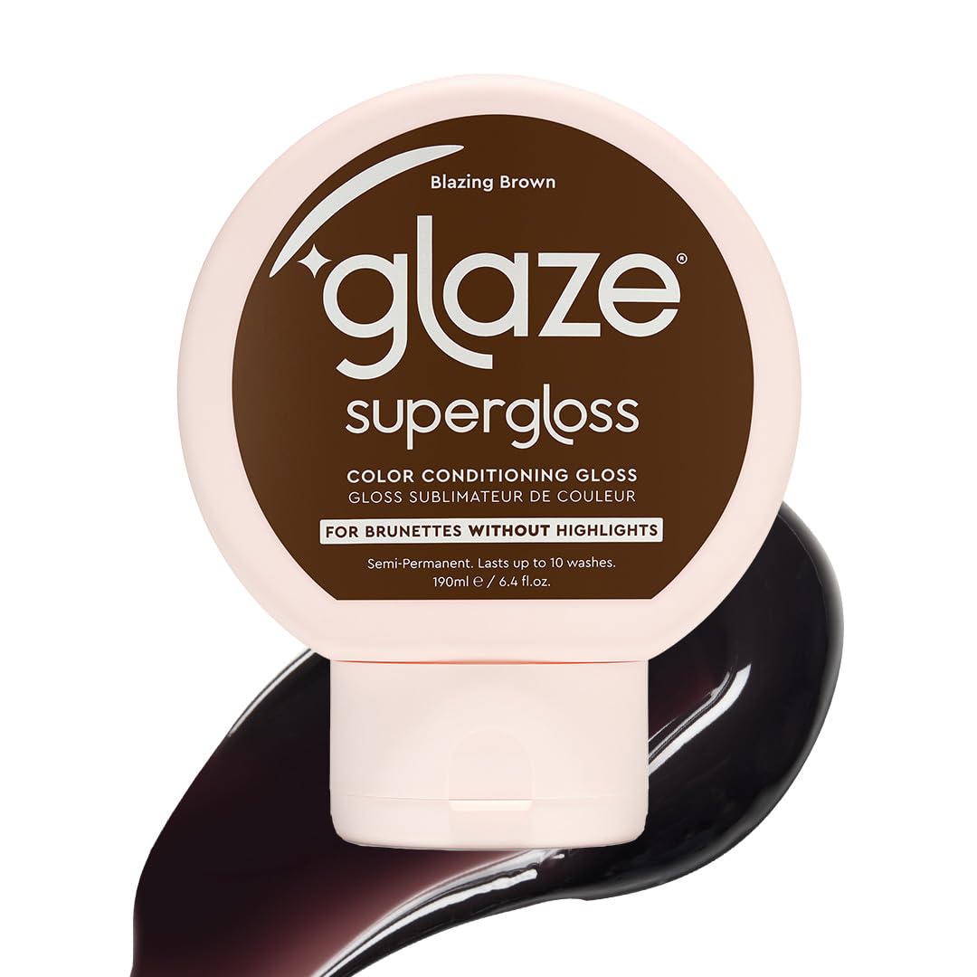 Glaze Supergloss Color Conditioning Gloss Blazing Brown front view