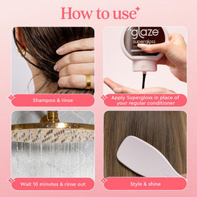 Glaze Supergloss Color Conditioning Gloss Blazing Brown in use