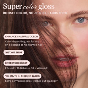 Glaze Supergloss Color Conditioning Gloss Blazing Brown texture close-up