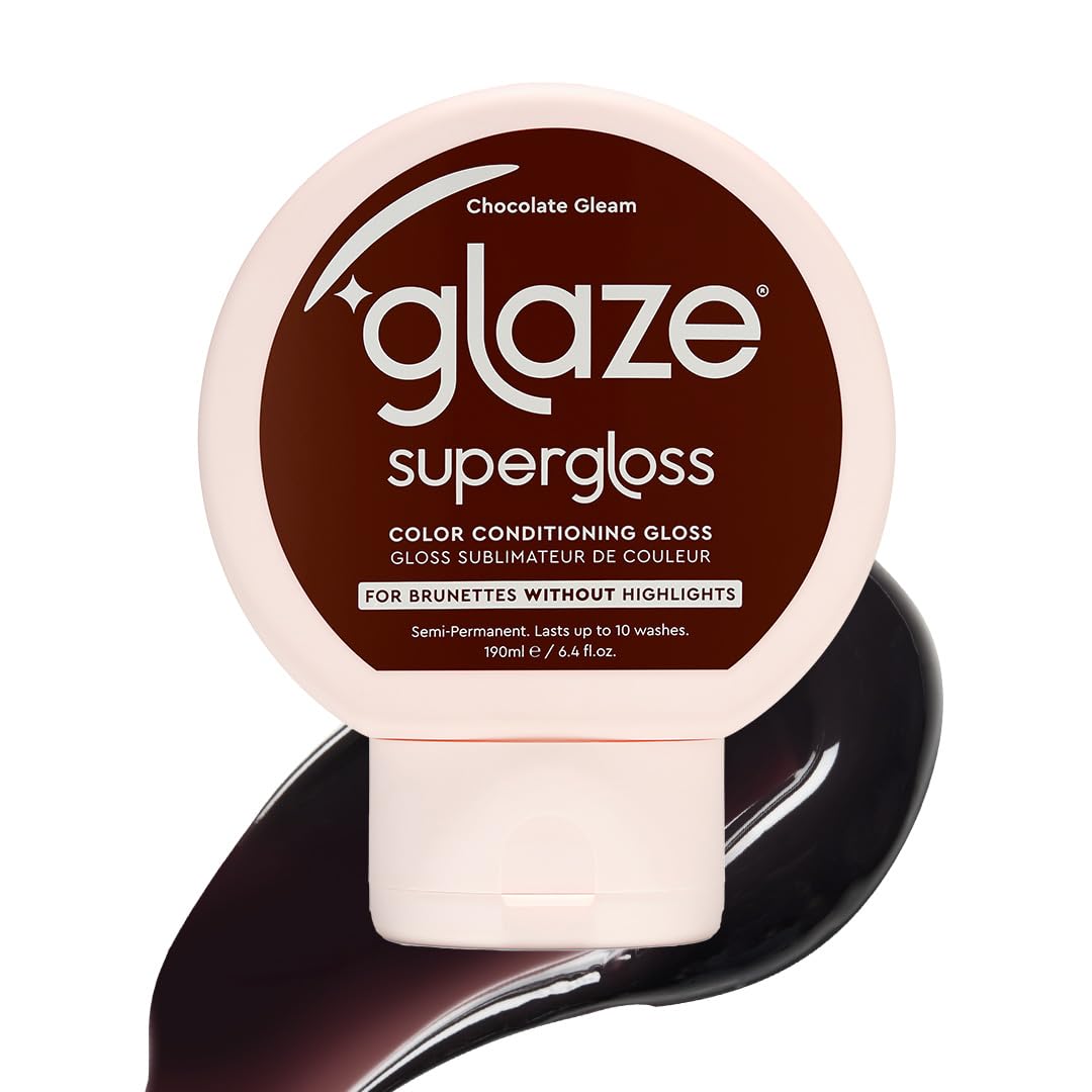 Glaze Supergloss Color Conditioning Gloss Chocolate Gleam front view