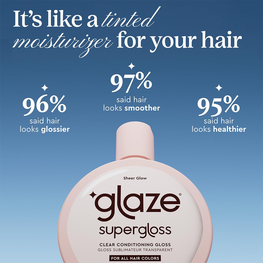 glaze Supergloss Color Conditioning Gloss with hairbrush