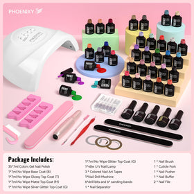 glitter coat gels included in the phoenixy kit