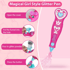 Glitter Pen included in BATTOP Kids Nail Polish Set