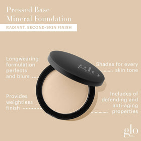 Glo Skin Beauty Pressed Base Powder Foundation Golden Light packaging