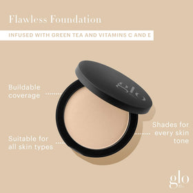 Glo Skin Beauty Pressed Base Powder Foundation Natural Medium back view