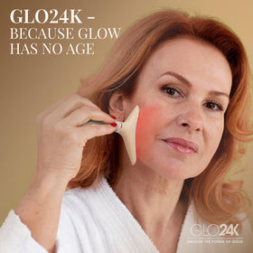 GLO24K Heated LED Face and Neck Massager Wand user manual