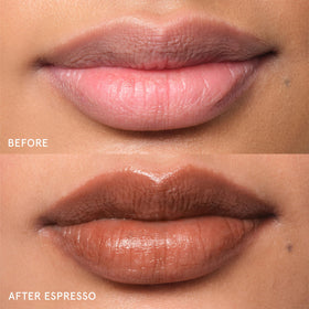 Glossier Balm Dotcom Espresso Mocha Lip Balm on cuticles