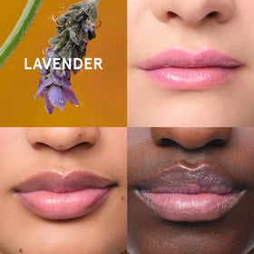 Glossier Balm Dotcom Lavender Lilac Tint packaging details