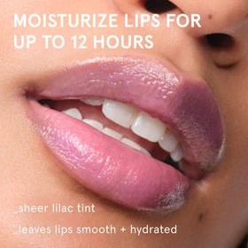 Glossier Balm Dotcom Lavender Lilac Tint tube with cap