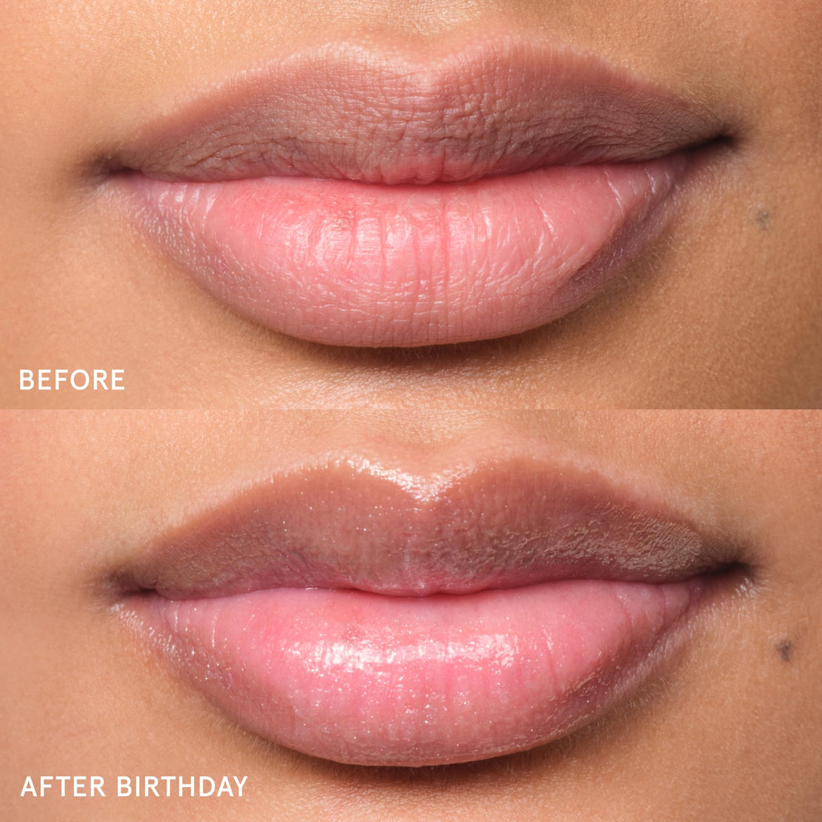 Glossier Balm Dotcom Lip Balm Birthday in lifestyle setting
