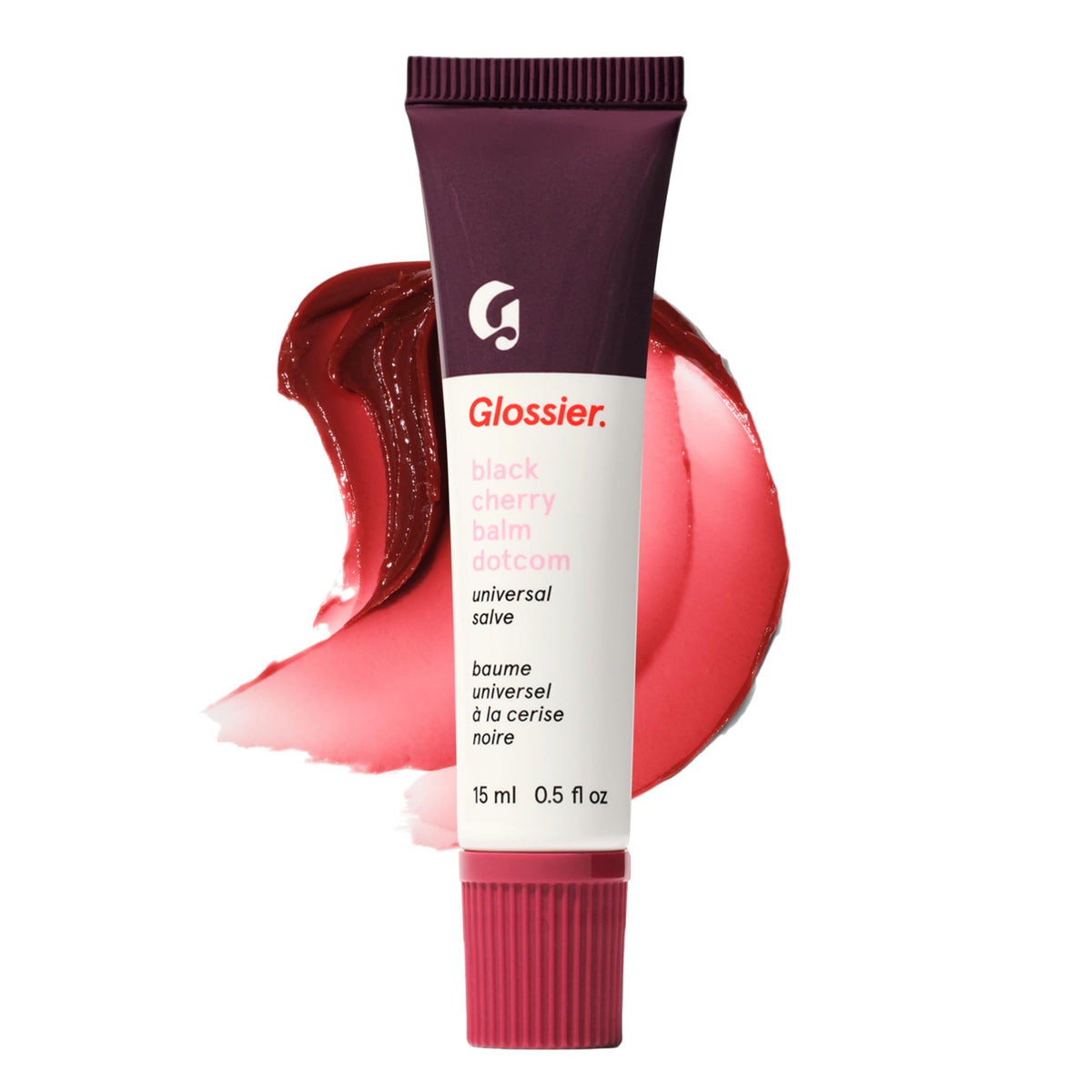 Glossier Balm Dotcom Lip Balm Black Cherry front view
