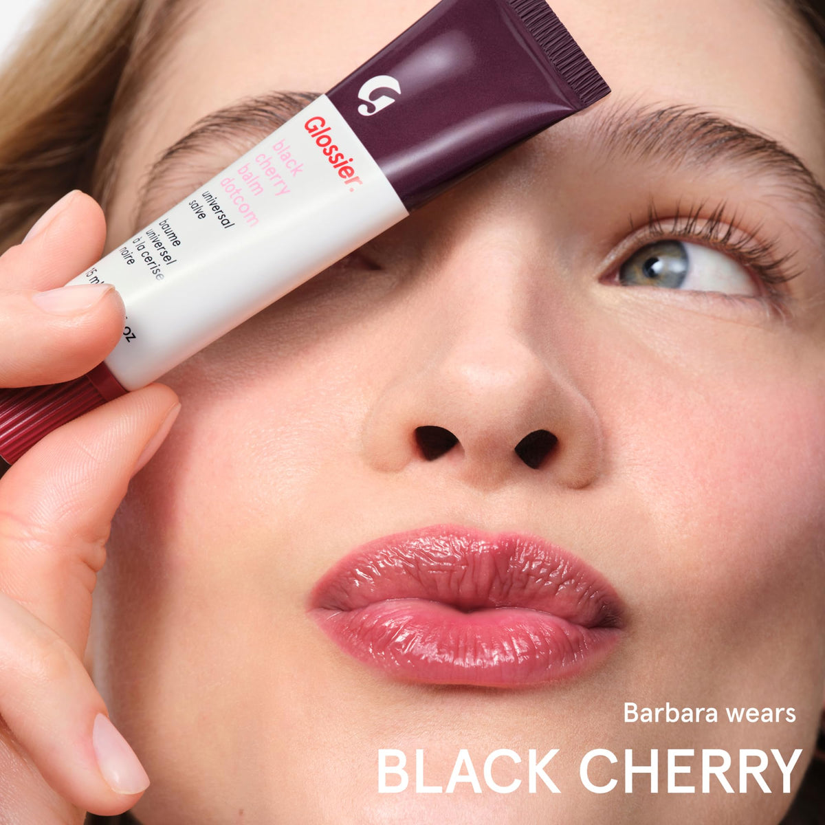 Glossier Balm Dotcom Lip Balm Black Cherry packaging