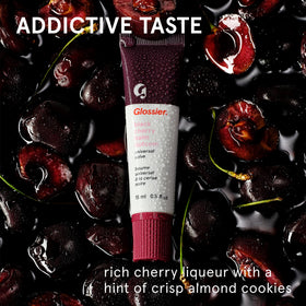Glossier Balm Dotcom Lip Balm Black Cherry texture close-up