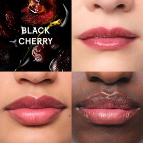 Glossier Balm Dotcom Lip Balm Black Cherry with other beauty products