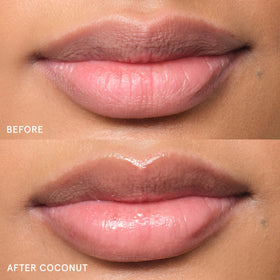 Glossier Balm Dotcom Lip Balm Coconut 18g texture close-up