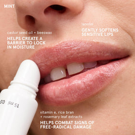 Glossier Balm Dotcom Lip Balm Mint tube with cap