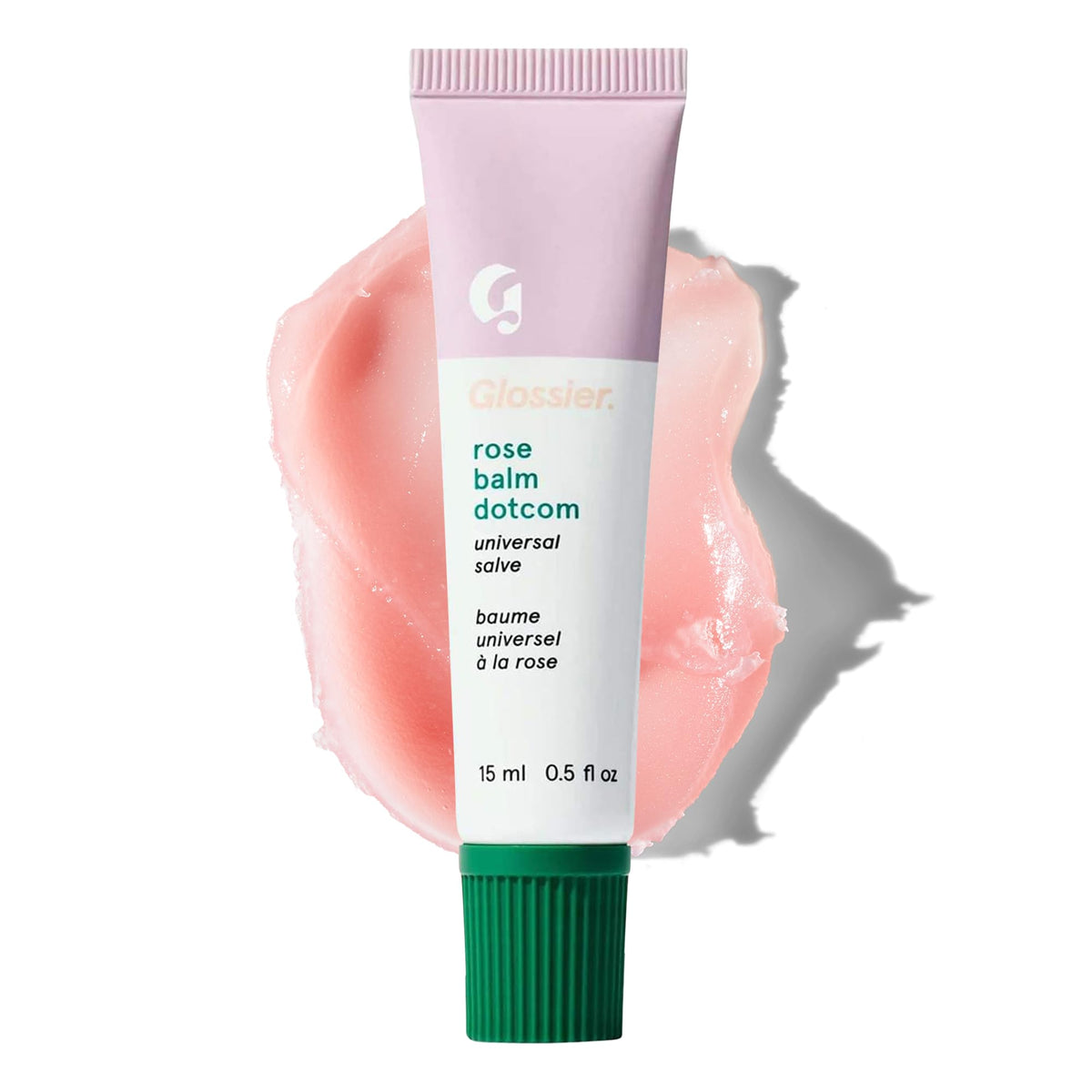 Glossier Balm Dotcom Lip Balm Rose Pink Tint front view