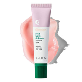 Glossier Balm Dotcom Lip Balm Rose Pink Tint front view