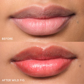Glossier Balm Dotcom Wild Fig Coral Tint on cuticles