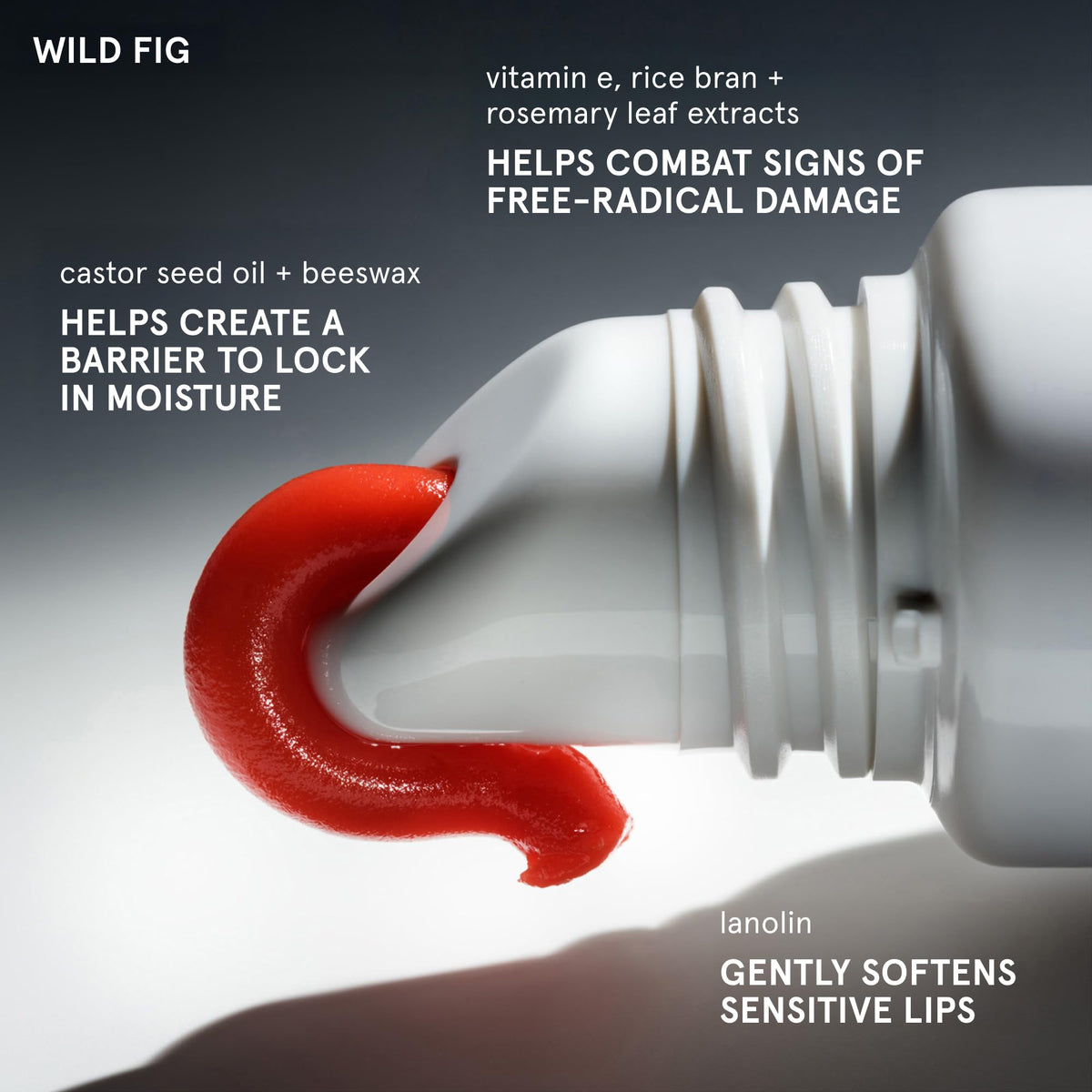 Glossier Balm Dotcom Wild Fig Coral Tint texture close-up