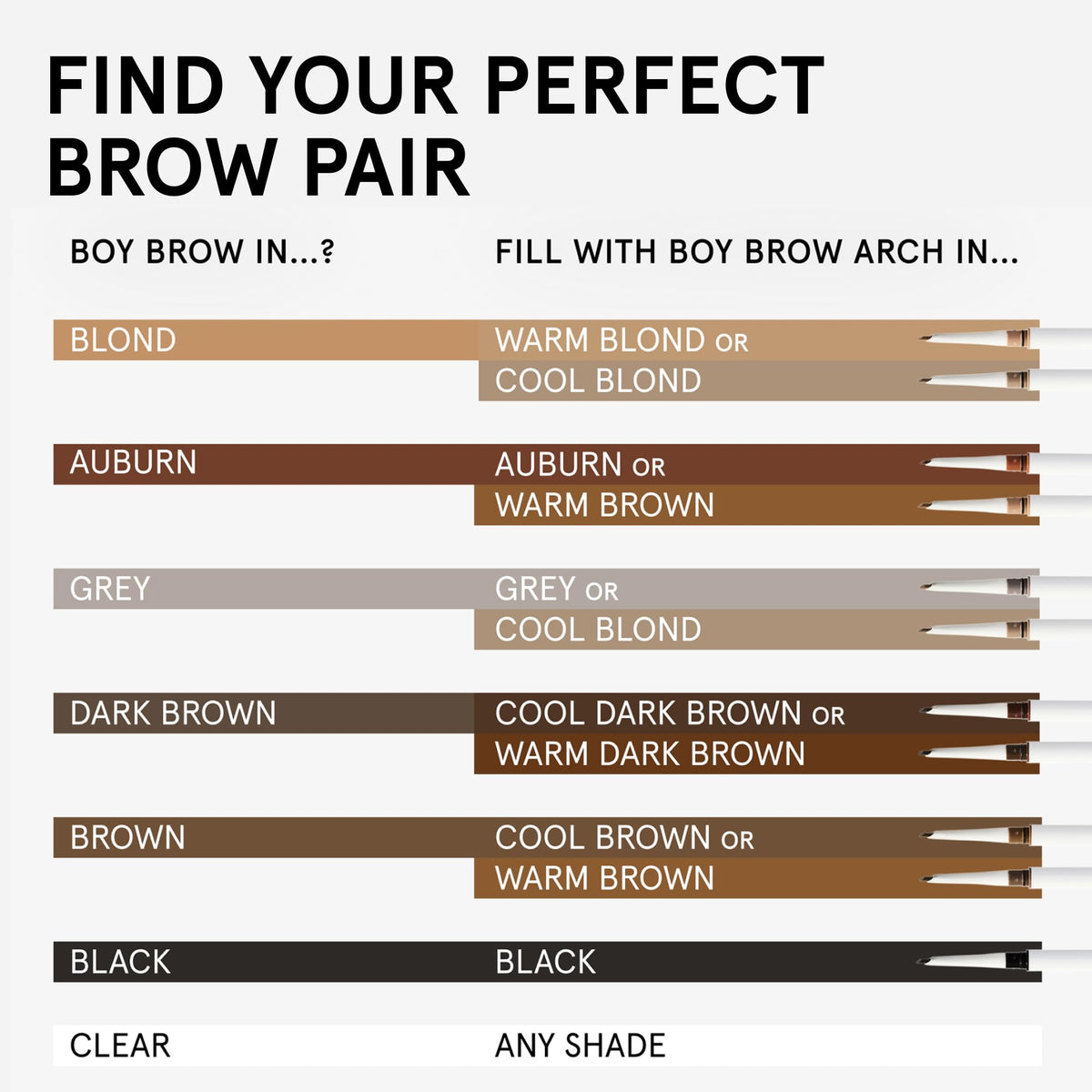 Glossier Boy Brow Eyebrow Gel Clear with natural brows