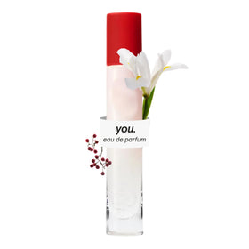 Glossier You Eau de Parfum 8 ml front view with thumbprint indent