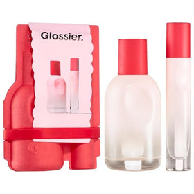 Glossier You Eau de Parfum Holiday Gift Set front view with both bottles