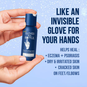 Gloves In A Bottle Shielding Lotion 60 mL in bathroom setting