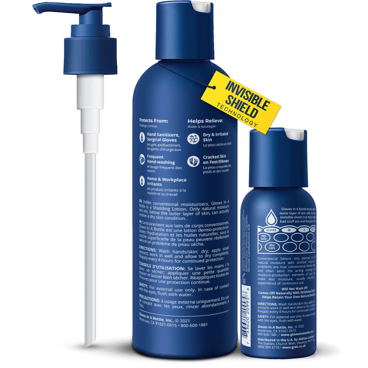 Gloves In A Bottle Shielding Lotion 8 oz Pump bottle with label