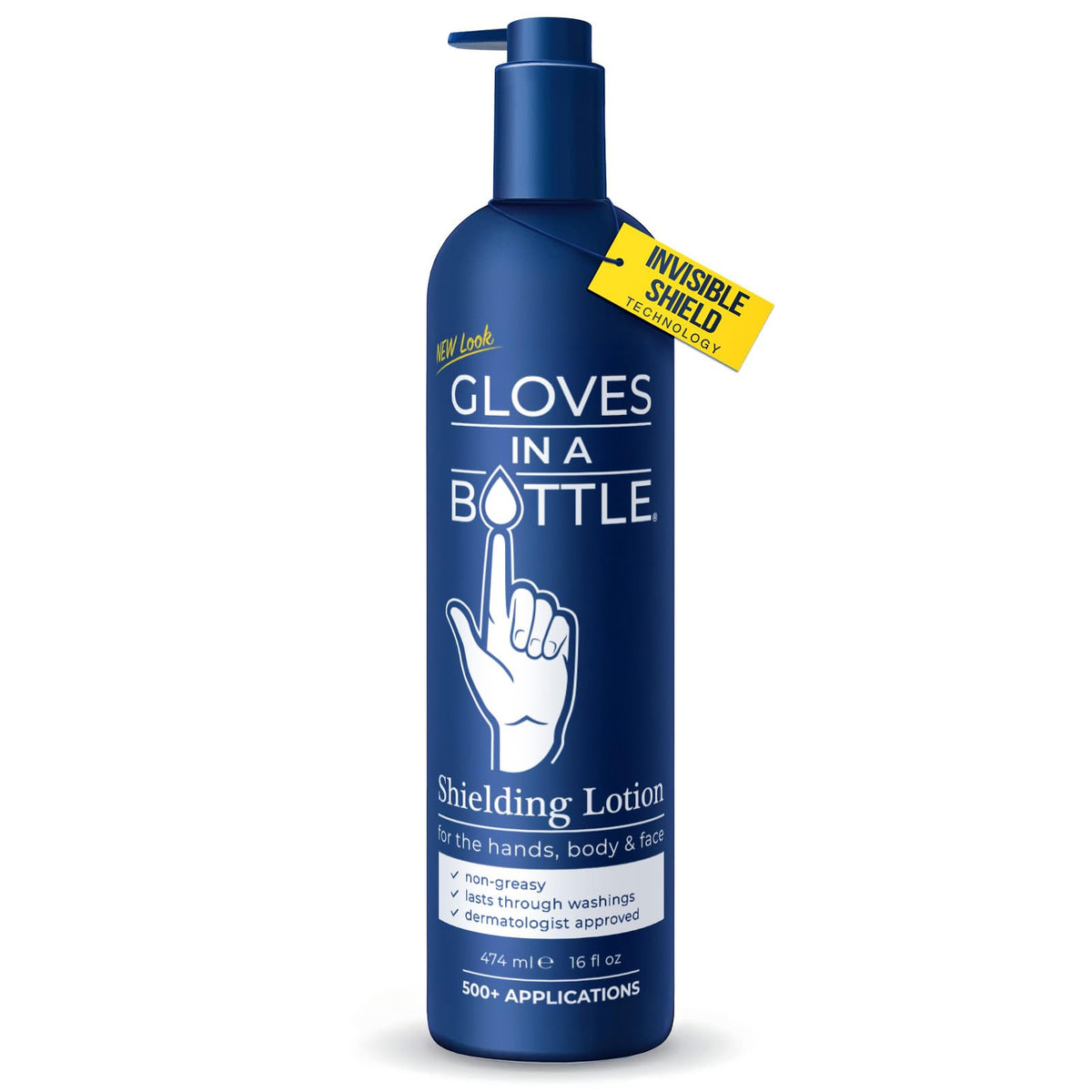 Gloves In A Bottle Working Hands Cream 16 oz pump bottle front view