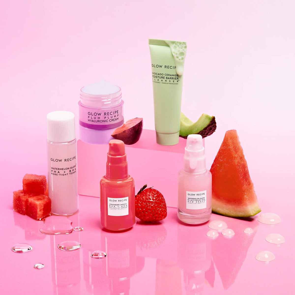 Glow Recipe Fruit Babies Bestsellers Kit in travel bag