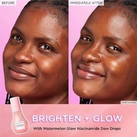 Glow Recipe toner being applied to a cotton pad