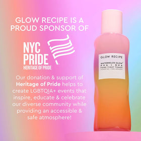 Glow Recipe toner bottle with watermelon design