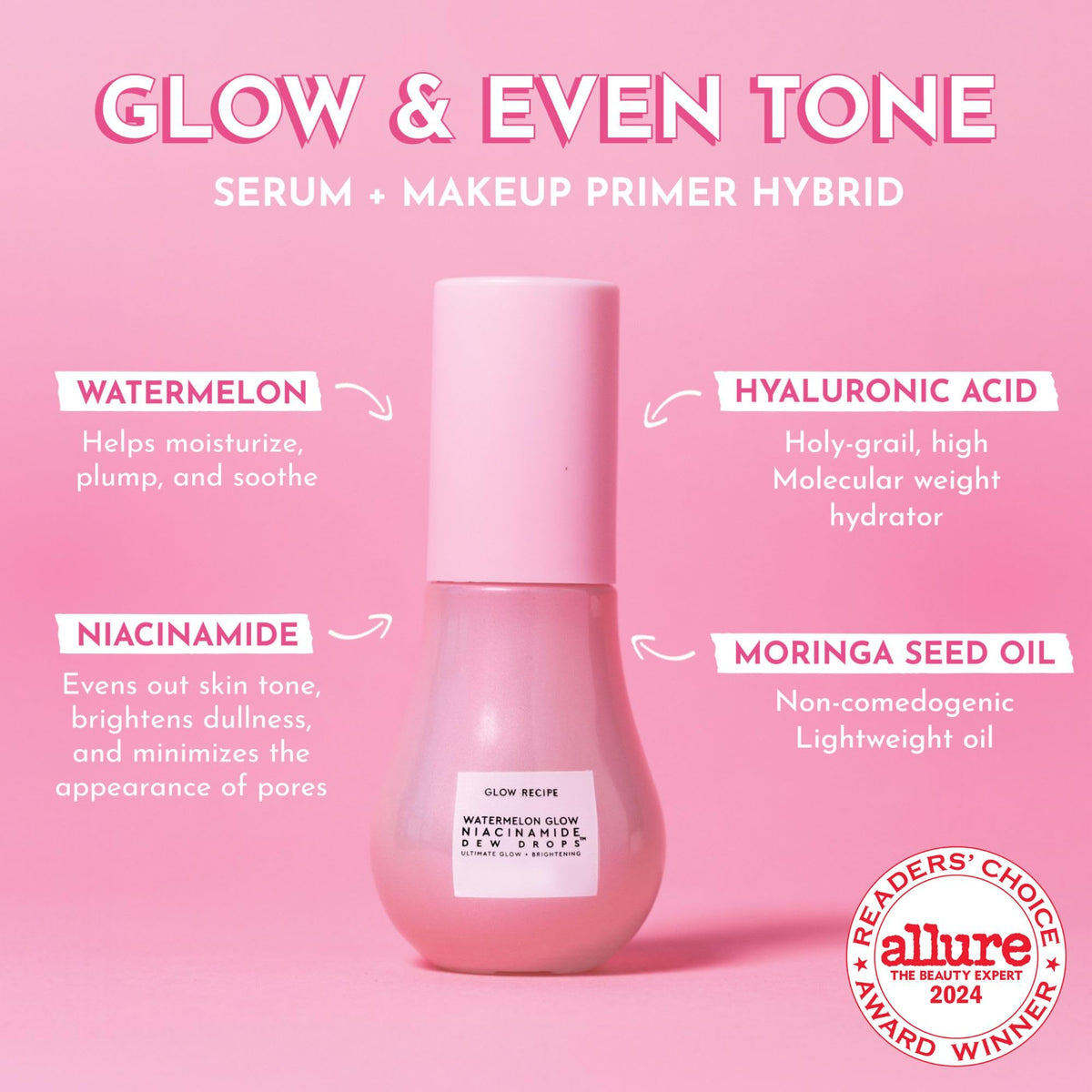 Glow Recipe Watermelon Niacinamide Dew Drops packaging