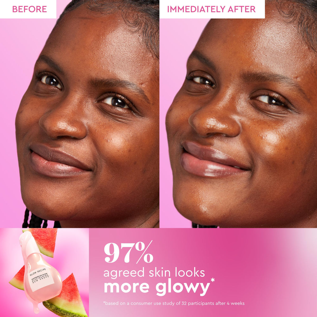 Glow Recipe Watermelon Niacinamide Dew Drops texture close-up