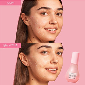 Glow Recipe Watermelon Niacinamide Dew Drops with makeup products