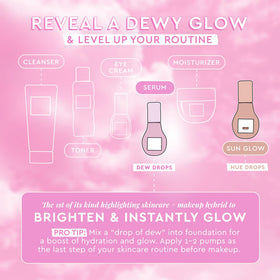 Glow Recipe Watermelon Niacinamide Dew Drops with watermelon background