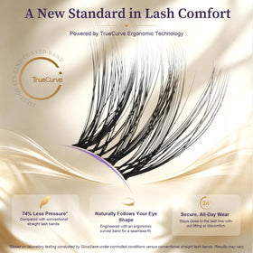 GlowVane Airmanga lash clusters in various lengths